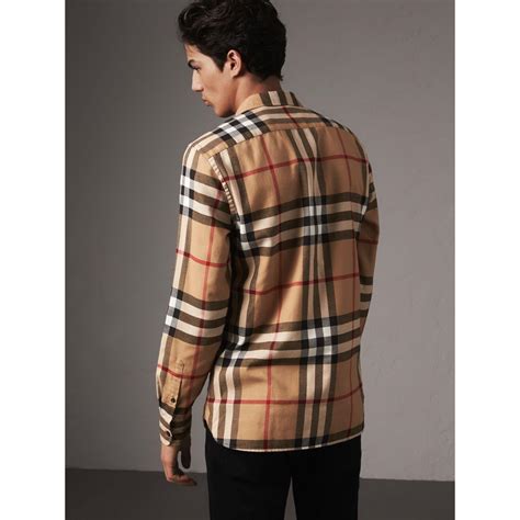 burberry shirt mens flannels|burberry shirts for men outlet.